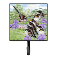 "Caroline's Treasures Long Tailed Tits by Sarah Adams Leash or Key Holder ASAD0690SH4, Small, Multicolor"