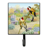 "Caroline's Treasures European Goldfinches by Sarah Adams Leash or Key Holder ASAD0691SH4, Small, Multicolor"
