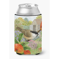 "Caroline's Treasures ASAD0699CC ""Coal Tits Apple Picker"" Can or Bottle Hugger, Multicolor"