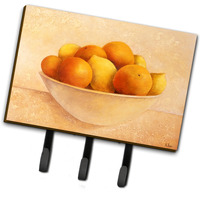 "Caroline's Treasures BABE0085TH68 Oranges & Lemons In A Bowl Leash or Key Holder, Large, Multicolor"