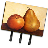 "Caroline's Treasures BABE0089TH68 Apple and Pear Leash or Key Holder, Large, Multicolor"