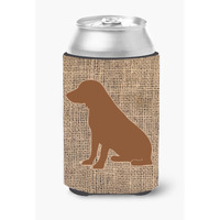 Boykin Spaniel Burlap and Brown Can or Bottle Beverage Insulator Hugger