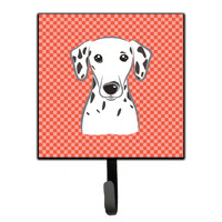 "Caroline's Treasures BB1131SH4 Red Checkered Dalmatian Leash or Key Holder, Small, Multicolor"