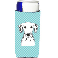 Checkerboard Blue Dalmatian Ultra Beverage Insulators for slim cans BB1148MUK