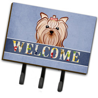 "Caroline's Treasures BB1390TH68 Yorkie Yorkshire Terrier Welcome Leash or Key Holder, Large, Multicolor"