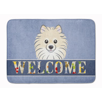 "Caroline's Treasures Pomeranian Welcome Floor Mat, 19"" x 27"", Multicolor"