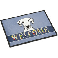 "Caroline's Treasures BB1396MAT Dalmatian Welcome Indoor or Outdoor Mat, 18 x 27"", Multicolor"