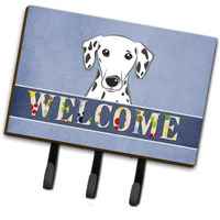 "Caroline's Treasures BB1396TH68 Dalmatian Welcome Leash or Key Holder, Large, Multicolor"