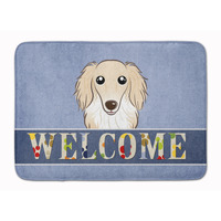 "Caroline's Treasures Longhair Creme Dachshund Welcome Floor Mat, 19"" x 27"", Multicolor"