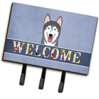 "Caroline's Treasures BB1404TH68 Alaskan Malamute Welcome Leash or Key Holder, Large, Multicolor"