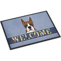 "Caroline's Treasures BB1409JMAT Boxer Welcome Indoor or Outdoor Mat, 24 x 36"", Multicolor"