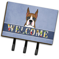 "Caroline's Treasures BB1409TH68 Boxer Welcome Leash or Key Holder, Large, Multicolor"