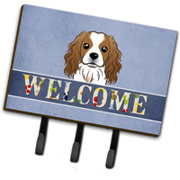 "Caroline's Treasures BB1410TH68 Cavalier Spaniel Welcome Leash or Key Holder, Large, Multicolor"