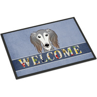 "Caroline's Treasures BB1415JMAT Saluki Welcome Indoor or Outdoor Mat, 24 x 36"", Multicolor"