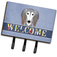 "Caroline's Treasures BB1415TH68 Saluki Welcome Leash or Key Holder, Large, Multicolor"