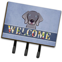 "Caroline's Treasures BB1417TH68 Weimaraner Welcome Leash or Key Holder, Large, Multicolor"