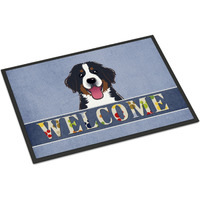 "Caroline's Treasures BB1423JMAT Bernese Mountain Dog Welcome Indoor or Outdoor Mat, 24 x 36"", Multicolor"