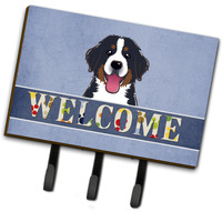 "Caroline's Treasures BB1423TH68 Bernese Mountain Dog Welcome Leash or Key Holder, Large, Multicolor"