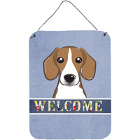 "Caroline's Treasures BB1425DS1216 Beagle Welcome Wall or Door Hanging Prints, 16 x 12"", Multicolor"
