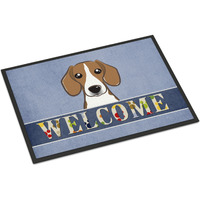 "Caroline's Treasures BB1425JMAT Beagle Welcome Indoor or Outdoor Mat, 24 x 36"", Multicolor"