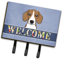 "Caroline's Treasures BB1425TH68 Beagle Welcome Leash or Key Holder, Large, Multicolor"
