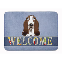 "Caroline's Treasures Basset Hound Welcome Floor Mat, 19"" x 27"", Multicolor"