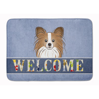 "Caroline's Treasures Papillon Welcome Floor Mat, 19"" x 27"", Multicolor"