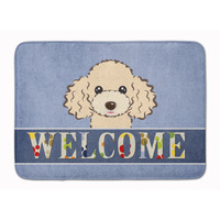 "Caroline's Treasures Buff Poodle Welcome Floor Mat, 19"" x 27"", Multicolor"