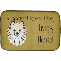 "Caroline's Treasures BB1455DDM Dish Drying Mat, 14"" x 21"", Spoiled"