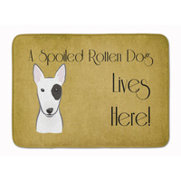 "Caroline's Treasures Bull Terrier Spoiled Dog Lives Here, 19"" x 27"", Multicolor"