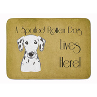 "Caroline's Treasures Dalmatian Spoiled Dog Lives Here Floor Mat, 19"" x 27"", Multicolor"