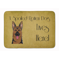 "Caroline's Treasures German Shepherd Spoiled Dog Lives Here, 19"" x 27"", Multicolor"
