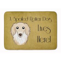 "Caroline's Treasures Longhair Creme Dachshund Spoiled Dog, 19"" x 27"", Multicolor"