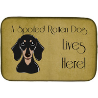 "Caroline's Treasures BB1463DDM Dish Drying Mat, 14"" x 21"", Spoiled"