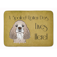 "Caroline's Treasures Cocker Spaniel Spoiled Dog Lives Here Floor Mat, 19"" x 27"", Multicolor"