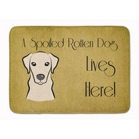 "Caroline's Treasures Yellow Labrador Spoiled Dog Lives Here, 19"" x 27"", Multicolor"