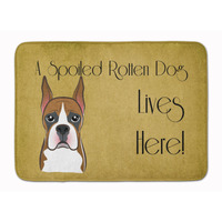 "Caroline's Treasures Boxer Spoiled Dog Lives Here Floor Mat, 19"" x 27"", Multicolor"