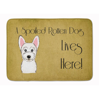 "Caroline's Treasures Westie Spoiled Dog Lives Here Floor Mat, 19"" x 27"", Multicolor"