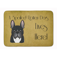 "Caroline's Treasures French Bulldog Spoiled Dog Lives Here Floor Mat, 19"" x 27"", Multicolor"