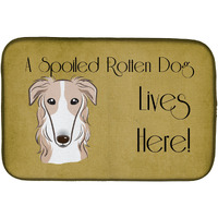 "Caroline's Treasures BB1476DDM Dish Drying Mat, 14"" x 21"", Spoiled"