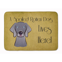 "Caroline's Treasures Weimaraner Spoiled Dog Lives Here, 19"" x 27"", Multicolor"
