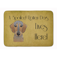 "Caroline's Treasures Wirehaired Dachshund Spoiled Dog Floor Mat, 19"" x 27"", Multicolor"