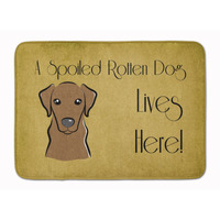 "Caroline's Treasures Chocolate Labrador Spoiled Dog Floor Mat, 19"" x 27"", Multicolor"