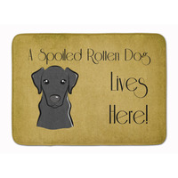 "Caroline's Treasures Black Labrador Spoiled Dog Lives Here, 19"" x 27"", Multicolor"