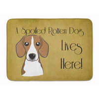 "Caroline's Treasures Beagle Spoiled Dog Lives Here Floor Mat, 19"" x 27"", Multicolor"