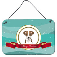 "Caroline's Treasures Jack Russell Terrier Merry Christmas Wall or Door Hanging Prints BB1512DS812, 8HX12W"