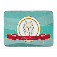 "Caroline's Treasures Pomeranian Merry Christmas Floor Mat, 19"" x 27"", Multicolor"
