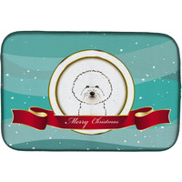 "Caroline's Treasures BB1527DDM Dish Drying Mat, 14"" x 21"", Merry Christmas"