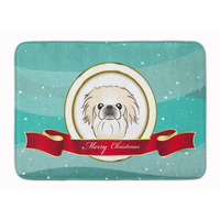 "Caroline's Treasures Pekingese Merry Christmas Floor Mat, 19"" x 27"", Multicolor"