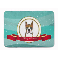 "Caroline's Treasures Boxer Merry Christmas Floor Mat, 19"" x 27"", Multicolor"